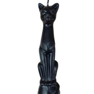 Black Cat figure candle