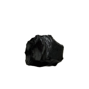 Raw Black Obsidian