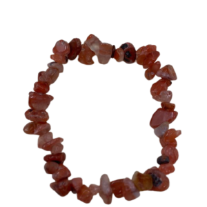 Carnelian chip bracelet