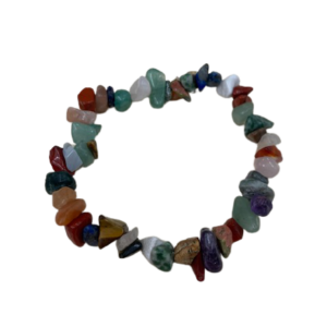 Chakra chip bracelet