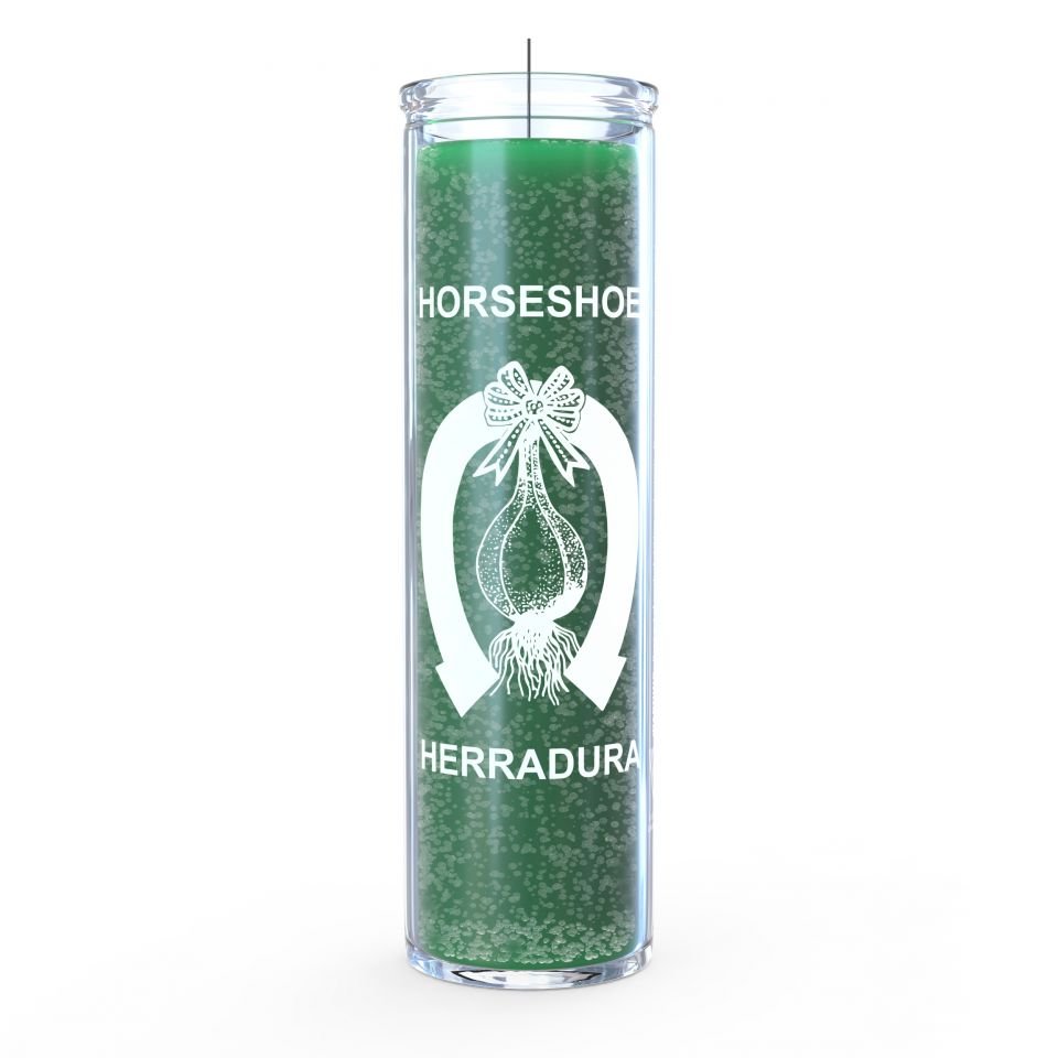 Horseshoe candle